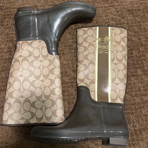 Coach rain boots